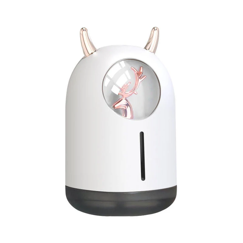 

Cute Desktop Air Purifier 600ML Mist Sprayer LED Night Light Portable Car and Home Use Ultrasonic Air Humidifie