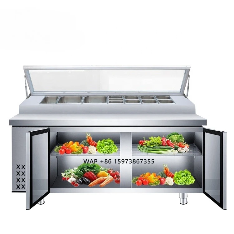 GRACE Commercial Stainless Steel Salad Bar Refrigeration