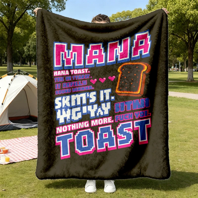 Dungeon Crawler Carl, Mana Toast, Dcc, Flannel Blanket, princess donut mong, book lover gift, matt dinniman merch