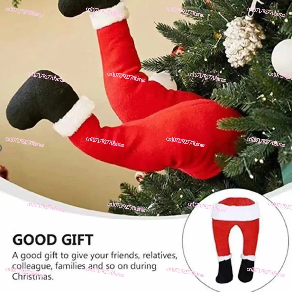 جديد الإبداعية شجرة عيد الميلاد قلادة سوينغ هزة زخرفة عيد الميلاد الديكور المشهد ترتيب السراويل قزم الكهربائية #4