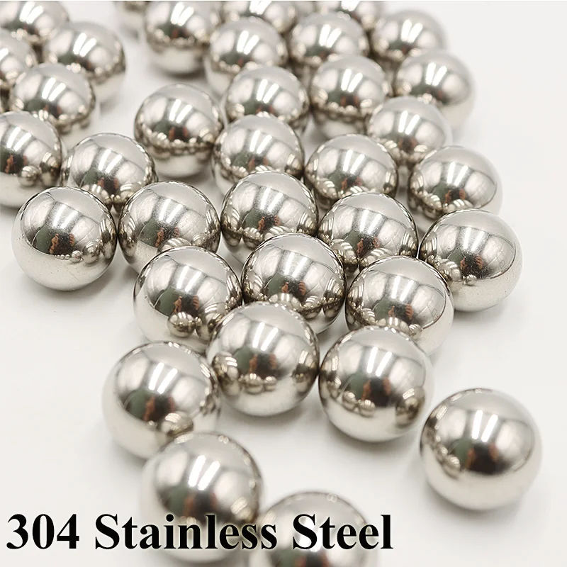304 Stainless Steel Ball 4 5 6 7 8 9 10 12~25mm Solid Smooth Precision Bearing for MTB Kid Bicycle Scooter Slingshot Steel Balls