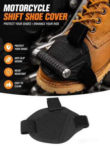 Dustproof Motorcycle Shift Pad Gear Shoes Protective Motorbike Gears Shifter Men Protector Motocross Boots Cover Accessories