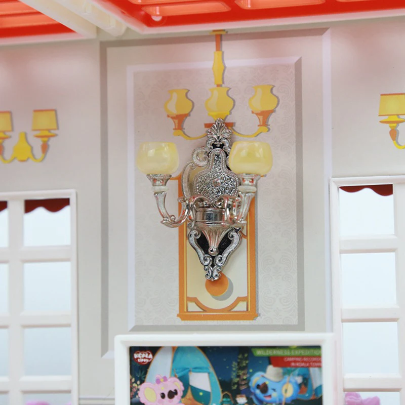 Ornamento de lustre modelo mini para casa de bonecas
