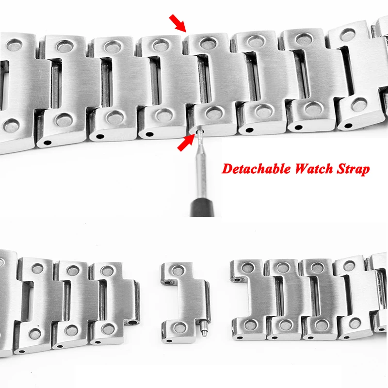 رائجة البيع الصلبة الفولاذ المقاوم للصدأ المعادن حزام الساعات ل كاسيو اديفيس سلسلة GST-B400 EFB-680 CL-7A حزام ساعة سوار 14 ECB-10D