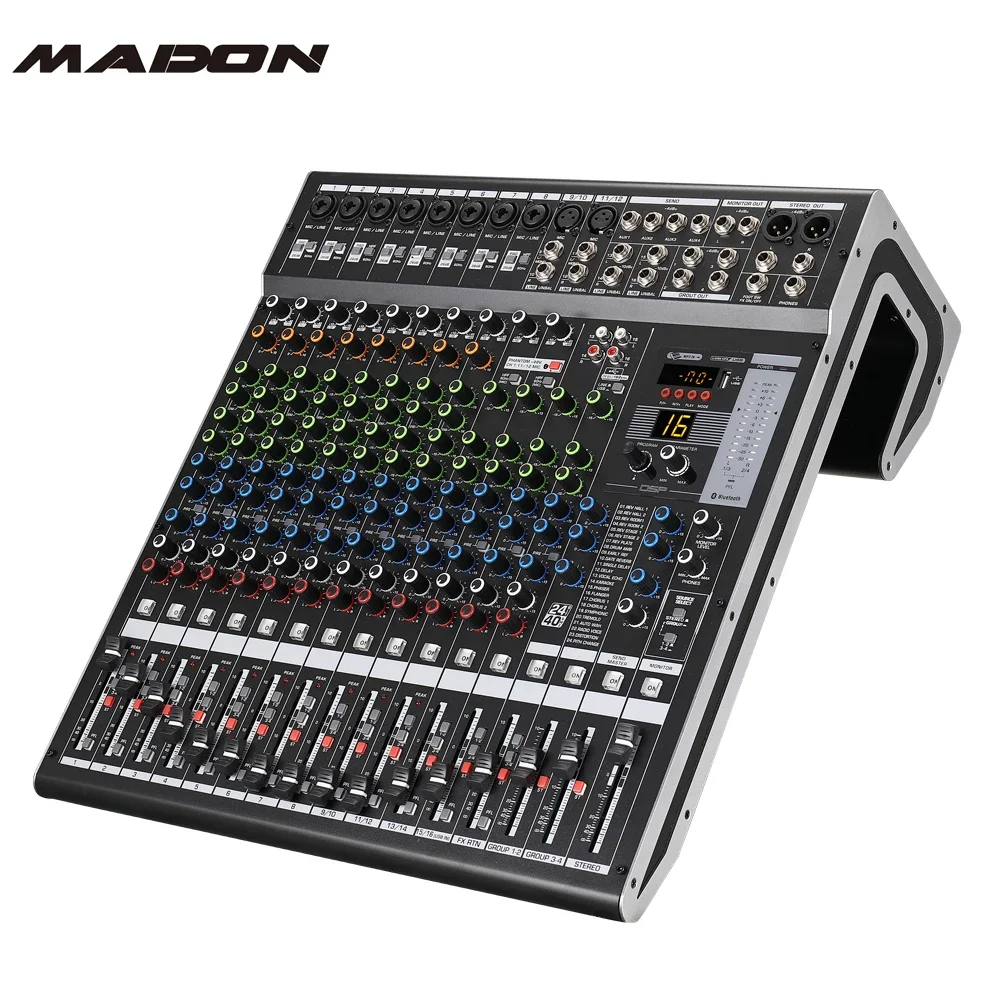 

Madon Quality Assurance acoustic equipment NPX-USB series Professional band Mixer grouping mixing console