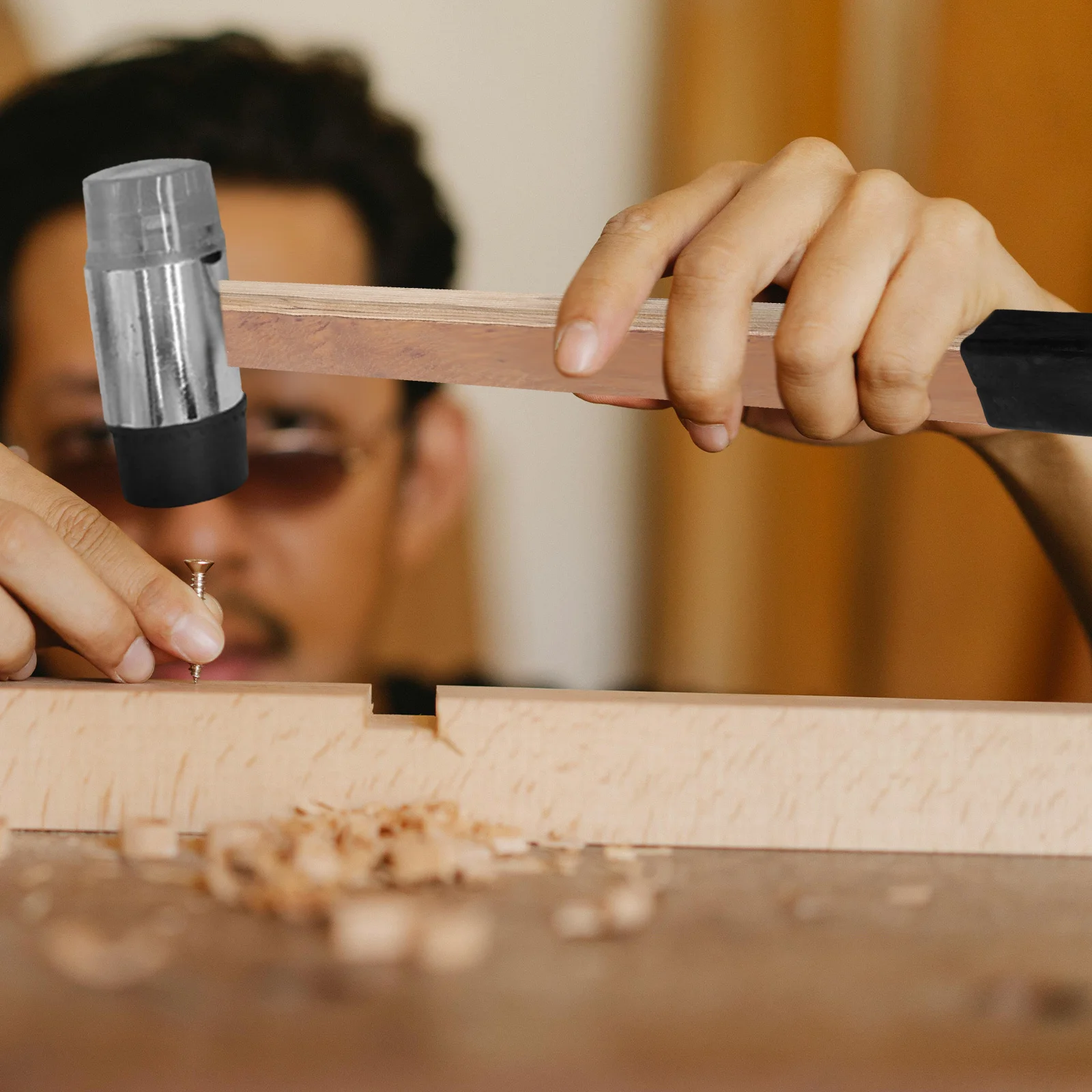 

Straight Wood Hammer Handle Replacement Sledge Hammer Handle Shockproof Grip for Carpentry Construction Repair