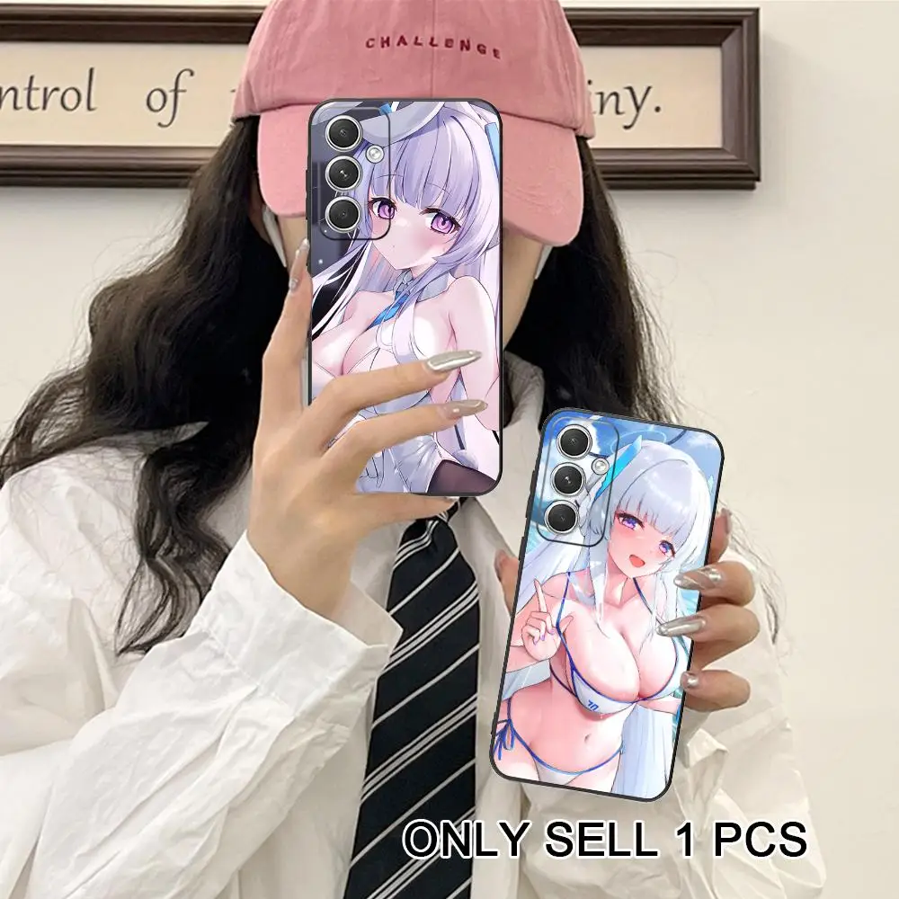 Blue Archive Ushio Noa Matte Mobile Phone Case for Samsung Galaxy S26 S25 S24 S23 S22 S21 S20 Note20 Plus FE Ultra Colorful