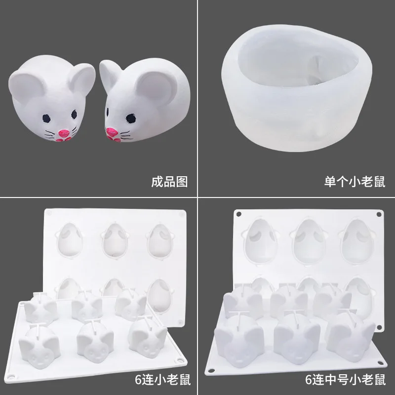 Kleine Maus Silikonform Eis Gelee Tasse Kuchen Pudding Käse Stick Mungobohnen Kuchen Schokoladenform