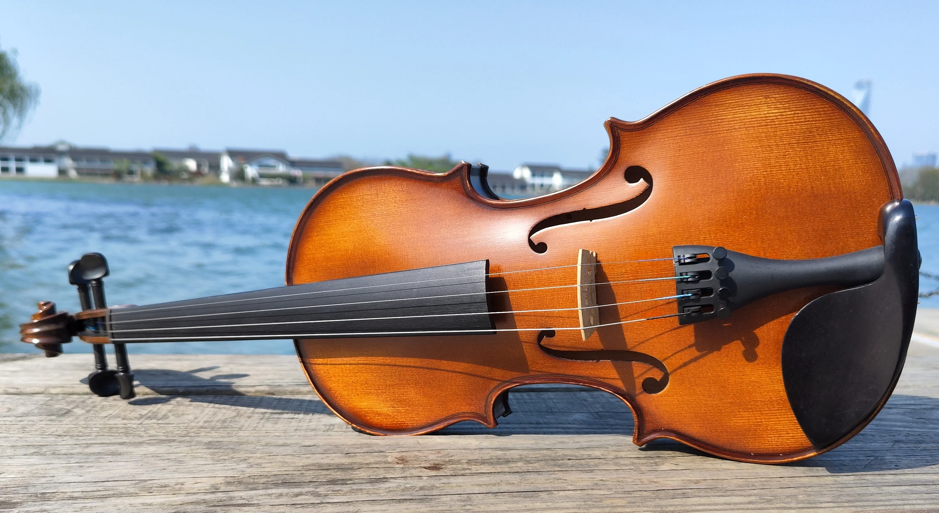 

High End Unfinished DIY 4/4 Acoustic Violin Unvarnished Maple Wood Stringed Instrument For Custom Crafting Professional
