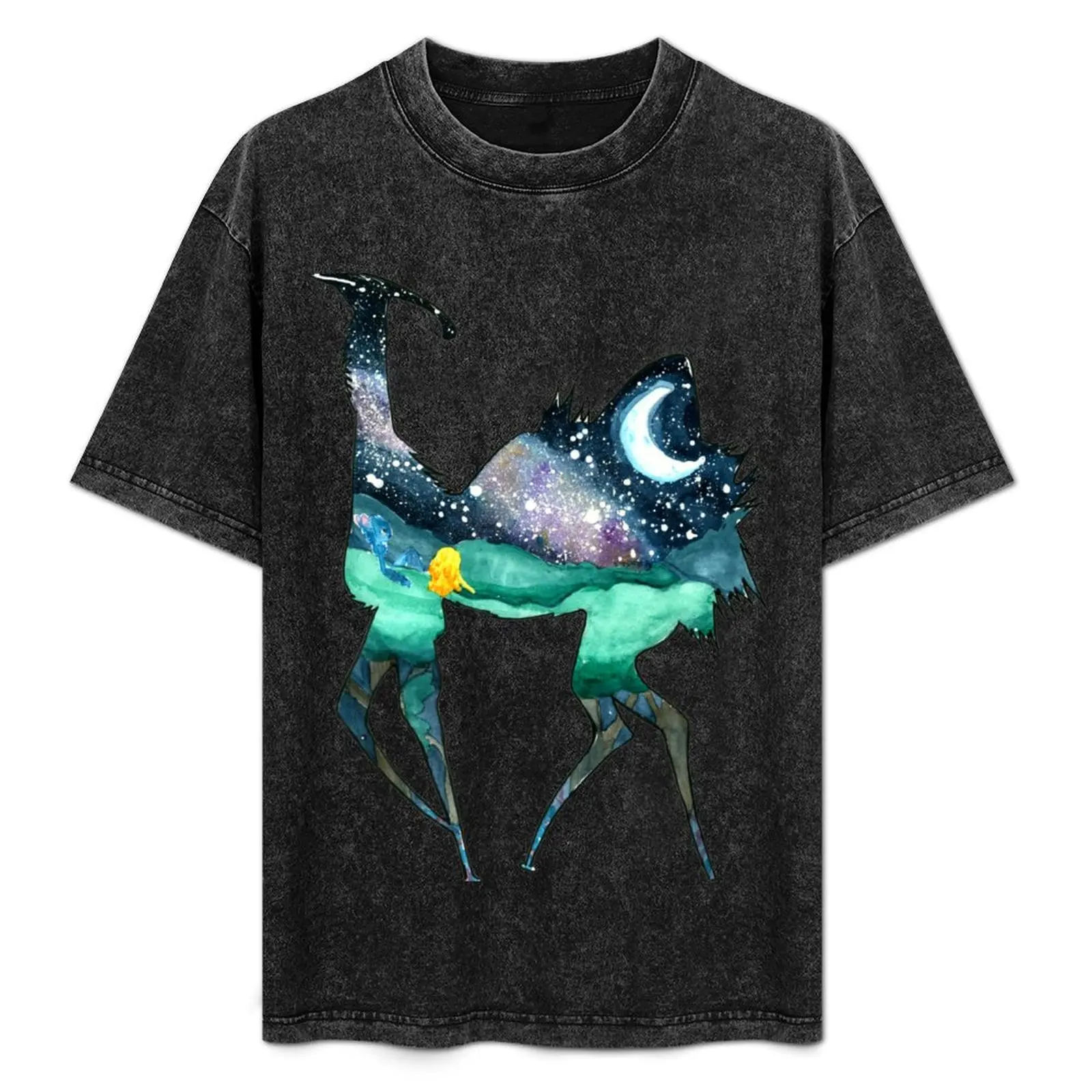 moon scape temple T-Shirt summer top kawaii clothes luxury clothes men