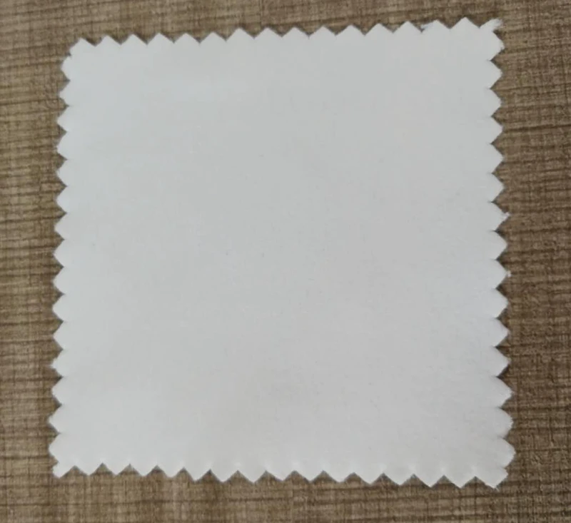 Emboss Custom LOGO 300pcs 8*8cm Silver Polish OPP Bags Cloth for Silver Jewelry Cleaner Blue Microfiber Suede Fabric Material image 3