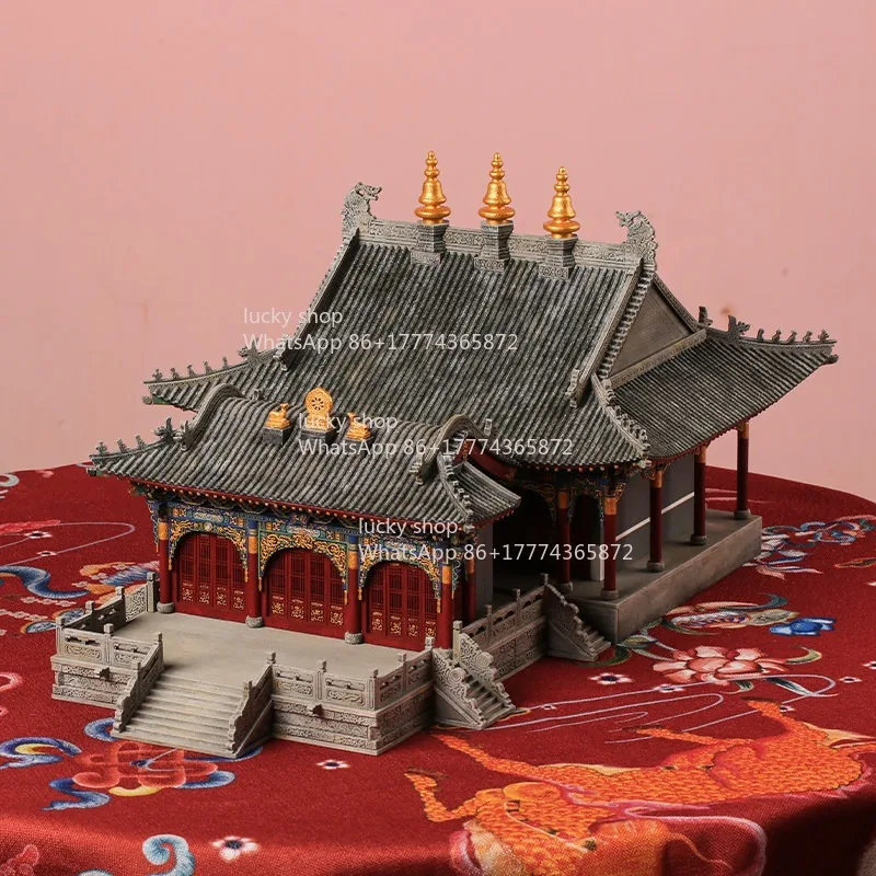 

Miniature Model of Wuye Temple in Wutai Mountain Based on Chinese Folk God of Wealth Belief