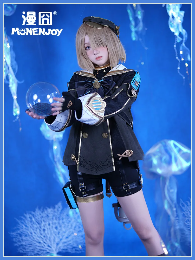 Jeu Genshin Impact Fremretours Cosplay Costume, perruque, tenues uniformes, accessoire de chapeau, vêtements de fête d'Halloween