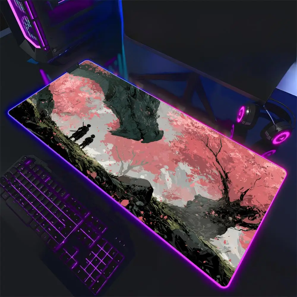 

Fantasy Mythical Dragon Design RGB Mouse Pad Desk Mat office mat pc accessories Keyboard Extended pad LED glow Gaming mouse pad
