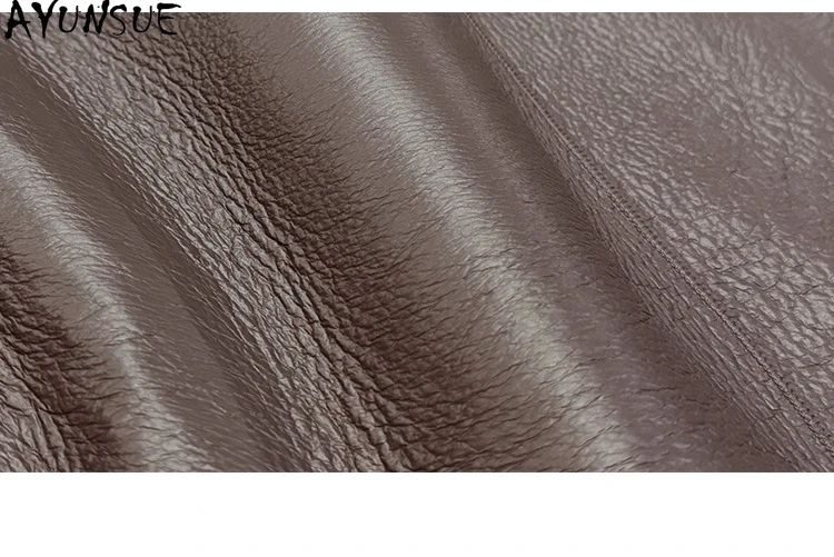 معطف فرو من جلد الغنم الطبيعي من AYUNSUE ملابس شتوية دافئة للنساء من صوف الضأن سترة من الجلد الطبيعي للسيدات فاخرة 2025 شوبانا Жenskie #5