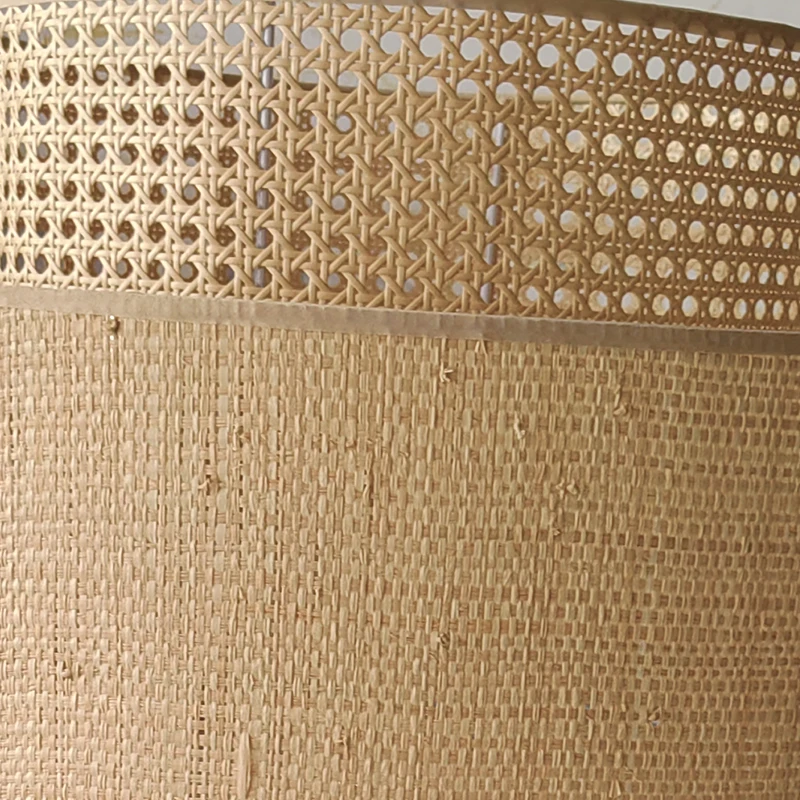 Hand-woven Wicker Rattan Pendant Lamp For kitchen/Dining Room/Bedroom Retro Restaurant Chandelier Creative Designe