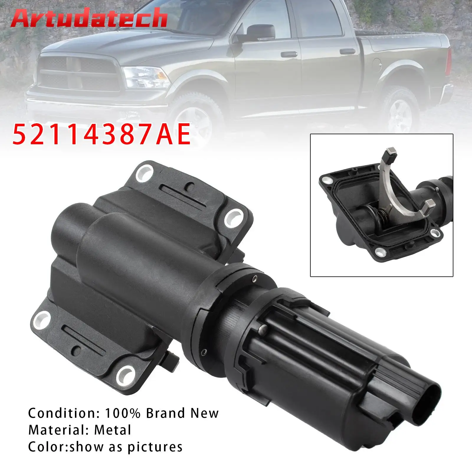 

Artudatech Front Differential 4WD Lock Axle Actuator For Dodge Ram 1500 600-399 2008 2009 2010 2011 2012 2013 2014 2015 2016