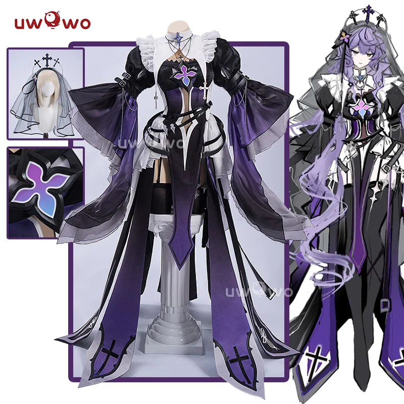

PRE SALE UWOWO Black Swan Cosplay Game Honkai Star Rail Fanart Black Swan Nun Cosplay Costume Halloween Costume