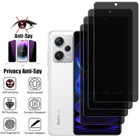 4Pcs For Xiaomi Redmi Note 12 Pro Plus 5G Glass Redmi Note 12 Pro Plus Screen Protector 9H Privacy Glass Redmi Note 12 Pro Plus