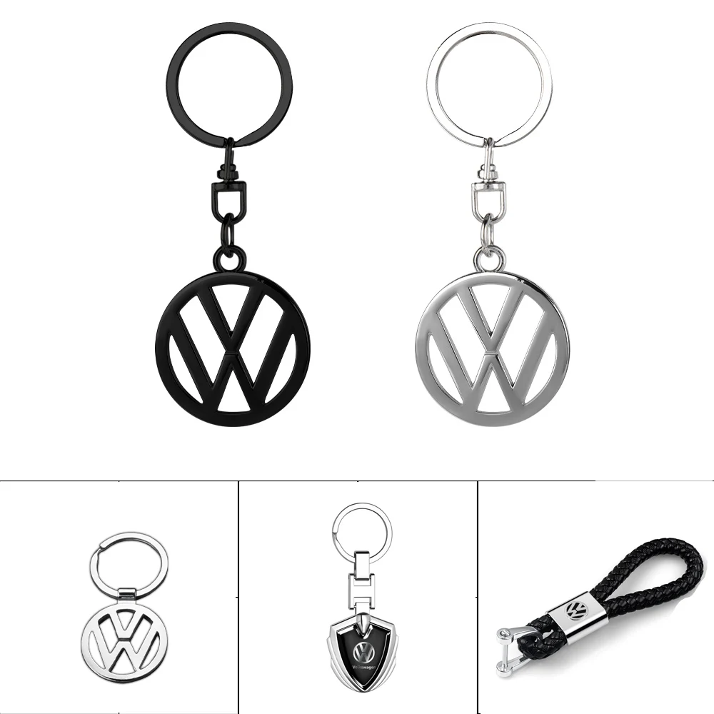 1pcs Car Keychain Pendant  Zinc Alloy Badge Key Chain Keyring For Volkswagen VW Golf 4 5 6 7 Bora MK7 Beetle Touran Tiguan B6