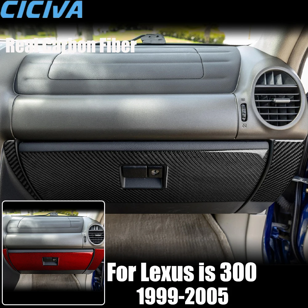 

Настоящие автомобильные аксессуары из углеродного волокна, накладка на панель пассажира, мягкая наклейка для Lexus Is 300 1999 2000 2001 2002 2003 2004 2005