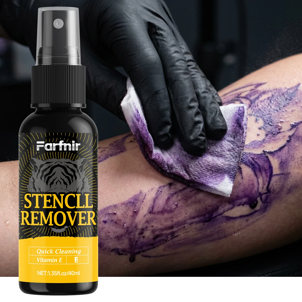 STEINCLL REMOVER Is Suitable for Removing Pattern Stencils on the Skin, Spray Remover, Suitable for All Skin Types