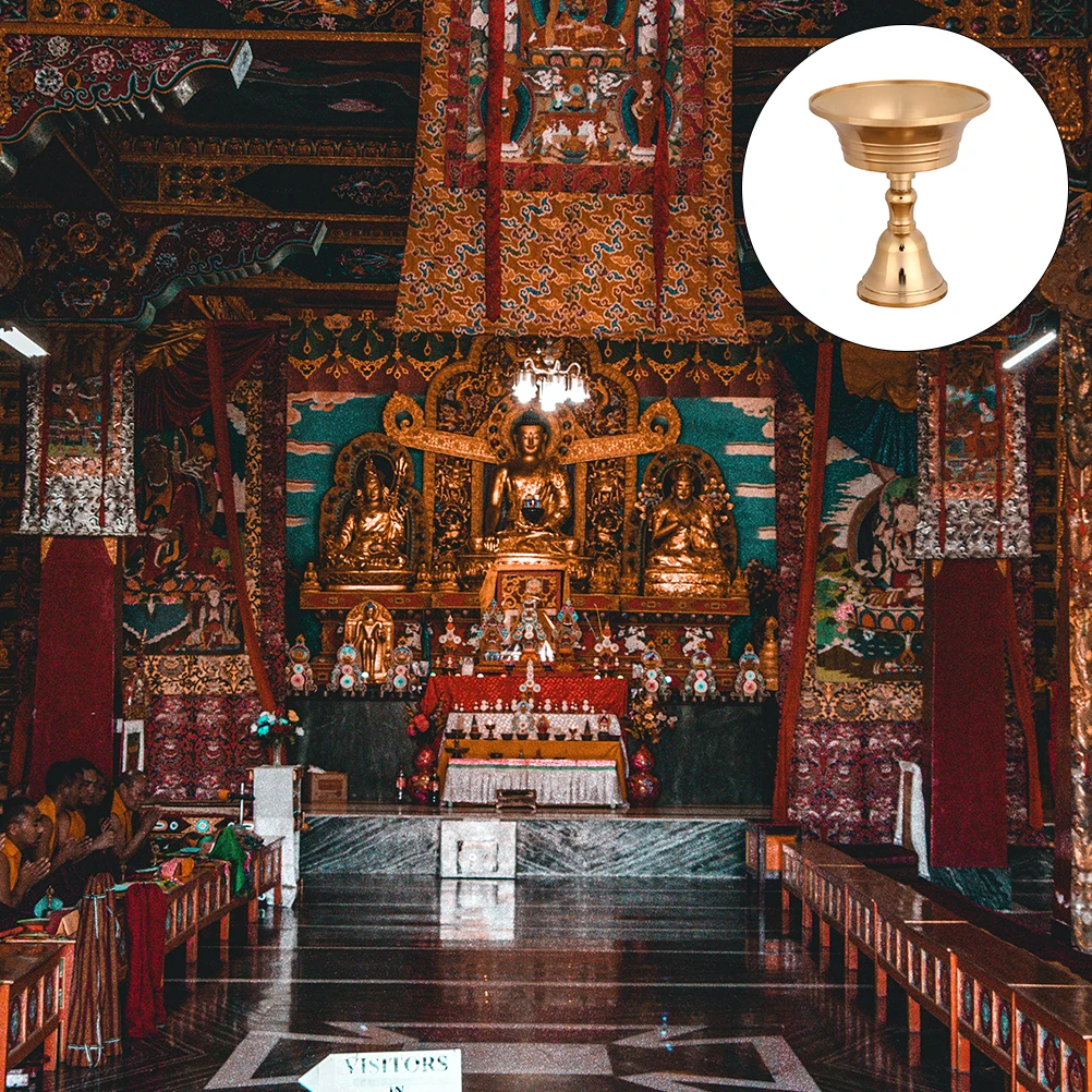 

Держатель для храма, украшение для храма, стойка для масла для буддийских принадлежностей, украшение для подсвечника по обету