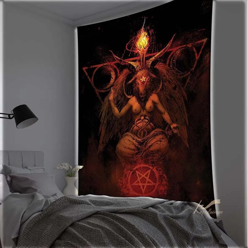 

Настенная картина с черепом смерти для спальни гостиной сатана гобелен корабль домашний декор подарки