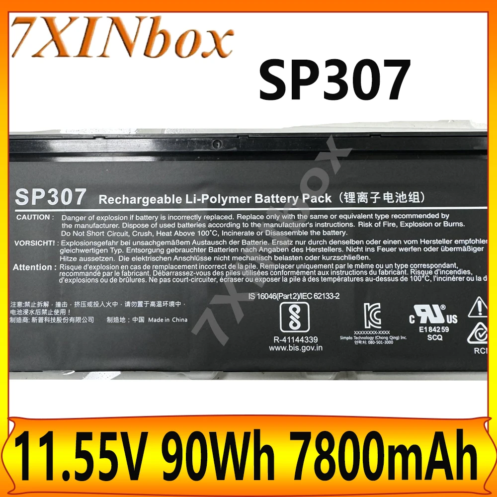 7XINbox SP307 11.55V 90Wh 7800mAh Battery For Siemens Simatic Programmer CNC System