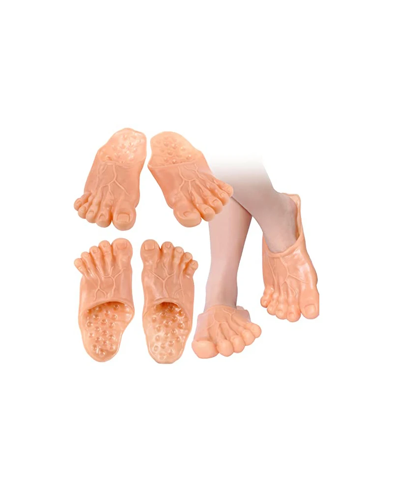 Funny Barefoot Slippers, Bigfoot Shoes, Toe Slippers, Flat Party Funny Sandals, Adult Halloween Costume Accessories image 2