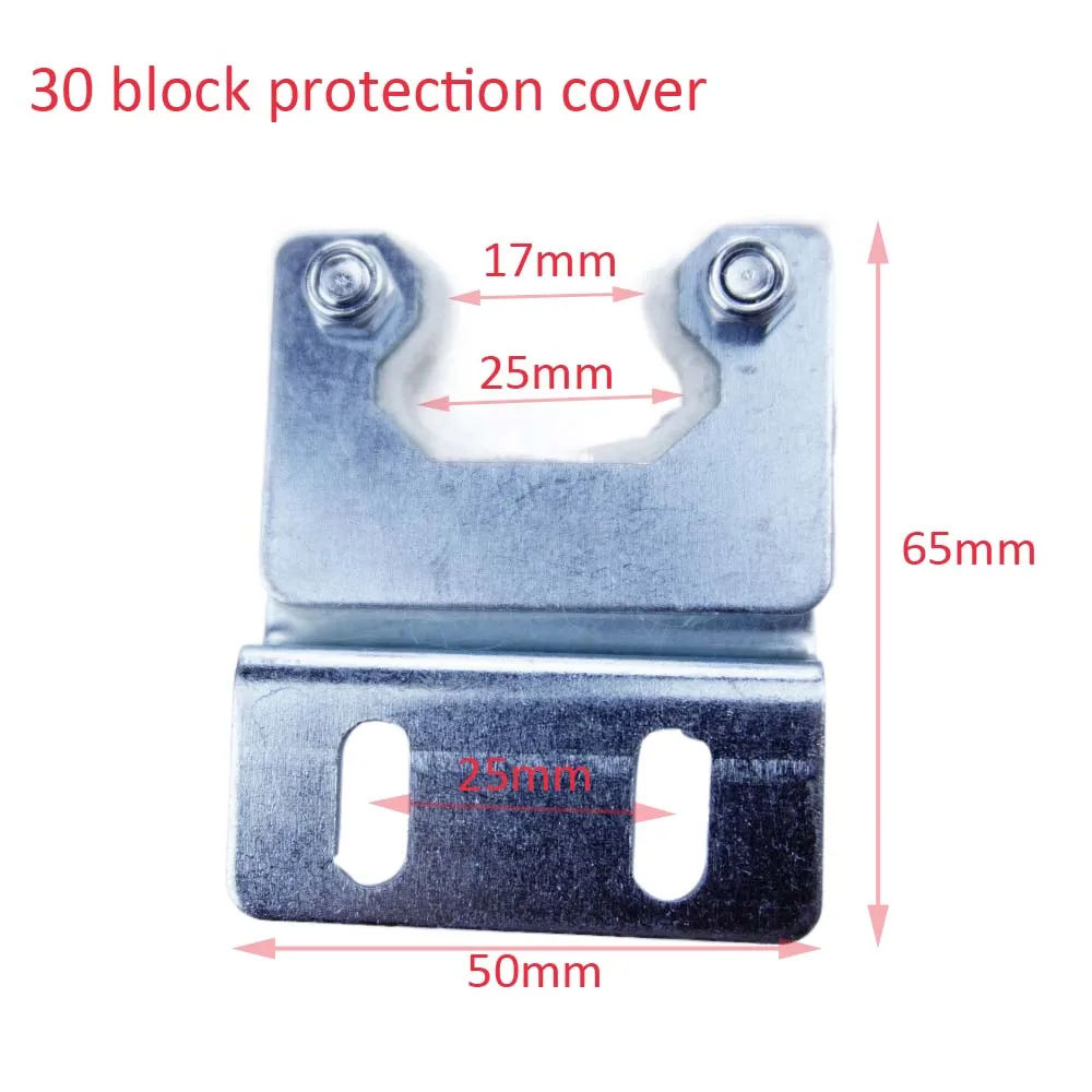 10pcs/lot Linear Guide Rail Positioning Block Slider block protection cover 20 25 30mm Stroke Buffer Bumper For CNC router