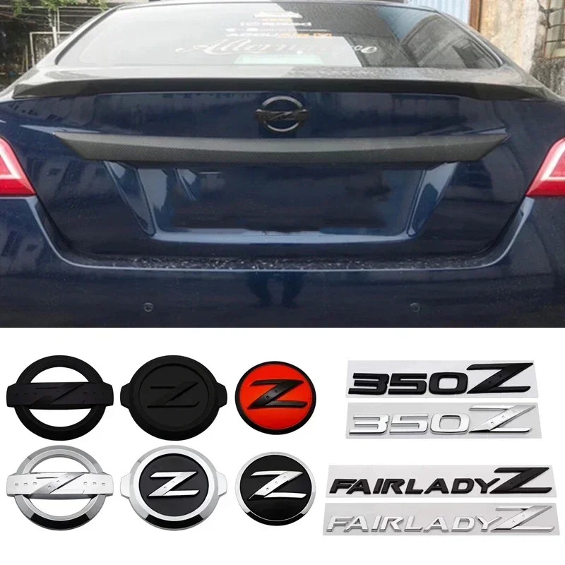 Car Rear Trunk Emblem Badge Sticker Decals for Nissan Z Logo 350Z 370Z Fairlady Z3 Z34 Almera Sylphy Altima Sentra