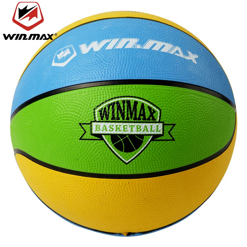 Winmax Rubber Basketball Unisex Size 3 Mini Kids Rubber Basketball Outdoor Indoor Play Game Ball for Children