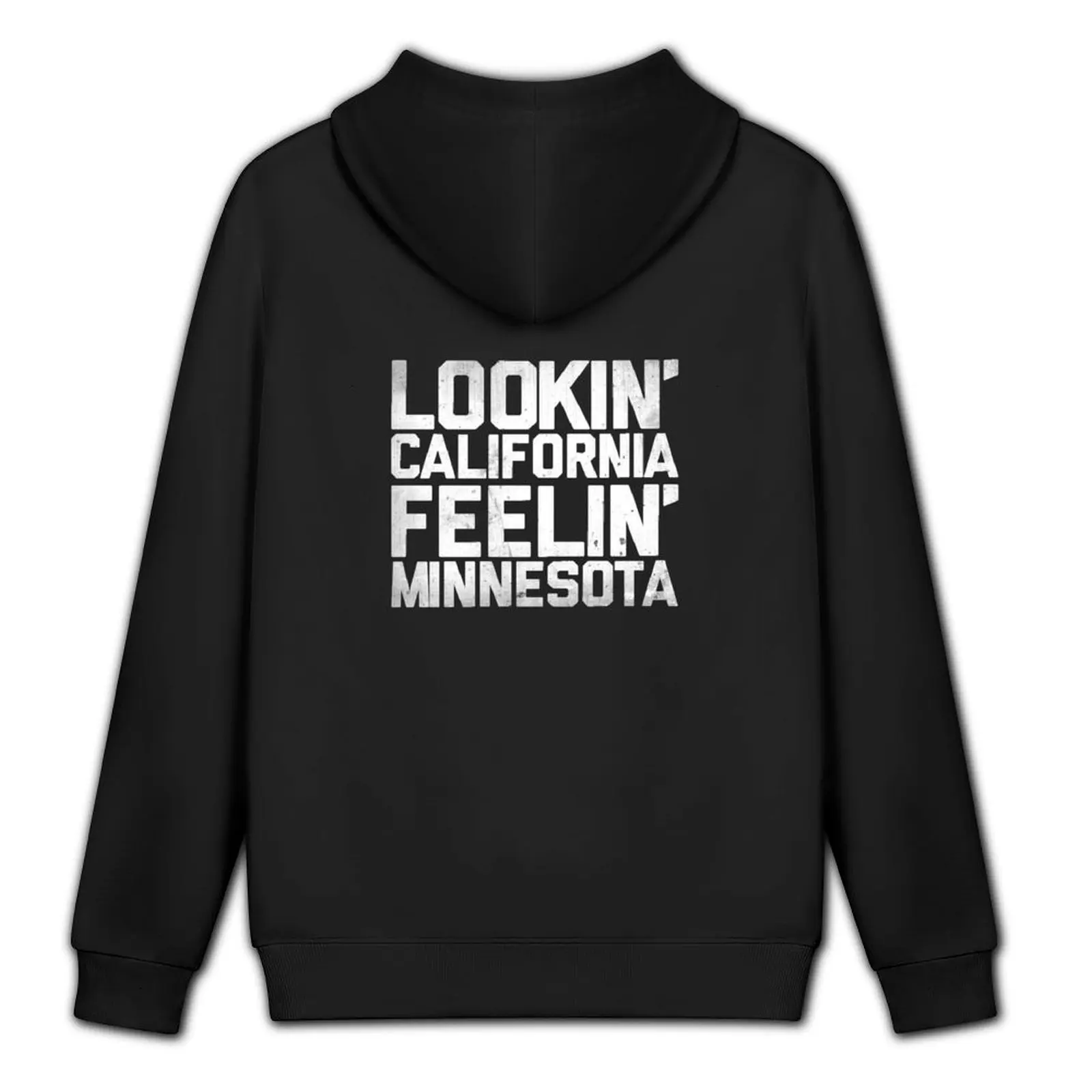 Lookin'California, Feelin' Minnesota (أبيض) طقم تي شيرت رجالي بقلنسوة ملابس رجالية ملابس رجالي هوديي جرافيك