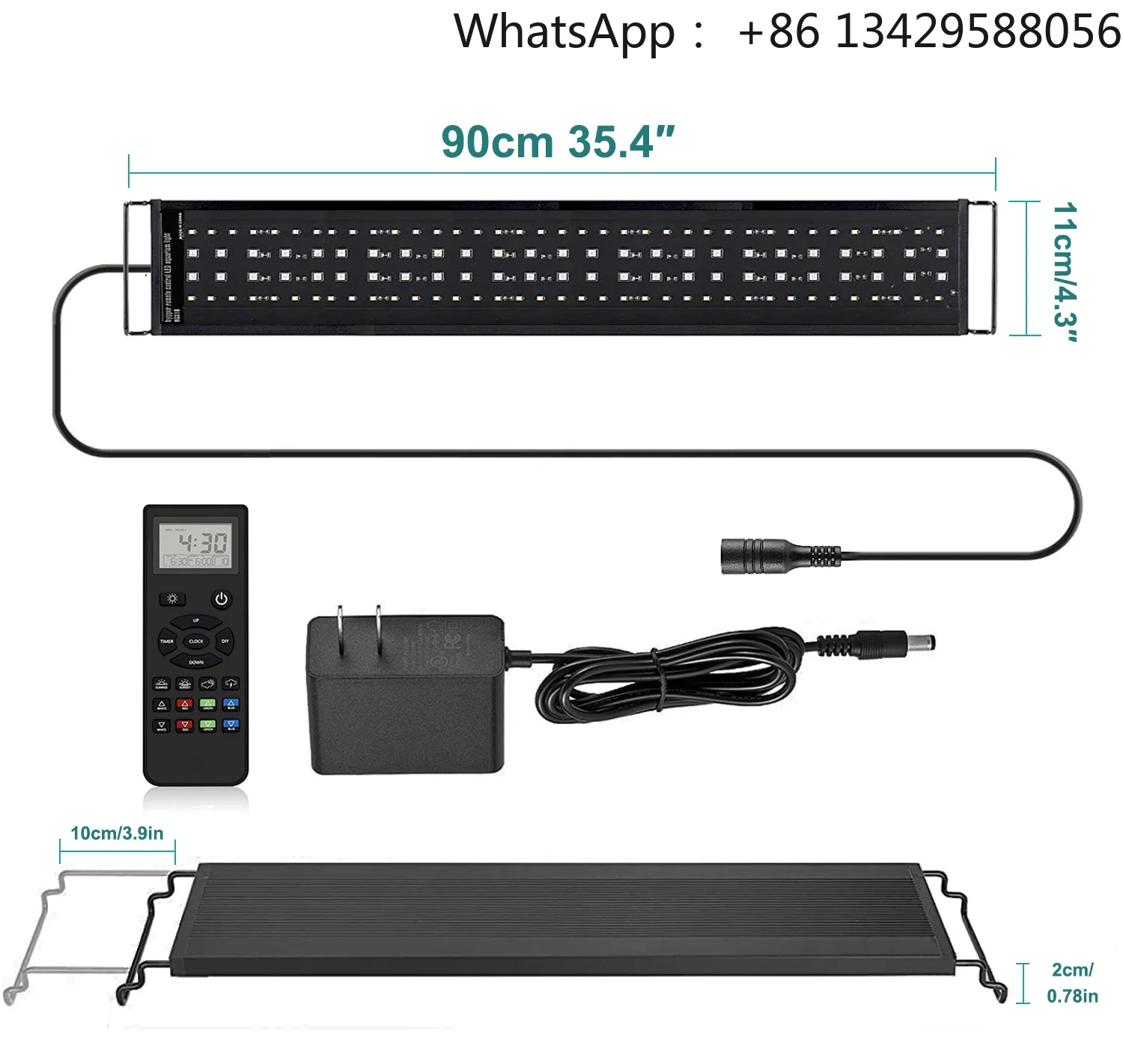 Waterproof Landscape Professional LED Aquarium Light for Freshwater Tank With Programmable Dimmer RC