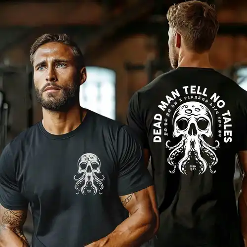 Imagen 1 del producto Camiseta Vintage de Piratas del Caribe para hombre muerto, camiseta de algodón Unisex Y2K, jerséis holgados, divertida camiseta de otoño, ropa de calle