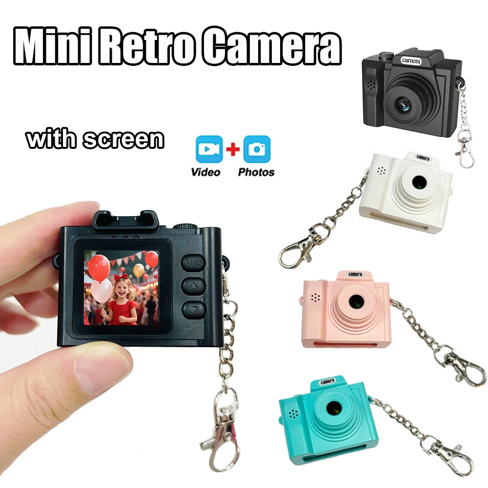

Mini Camera Keychain HD 1080P Portable Video Recorder For birthday digital Camera Student Pocket Campus Camcorder Retro Camera