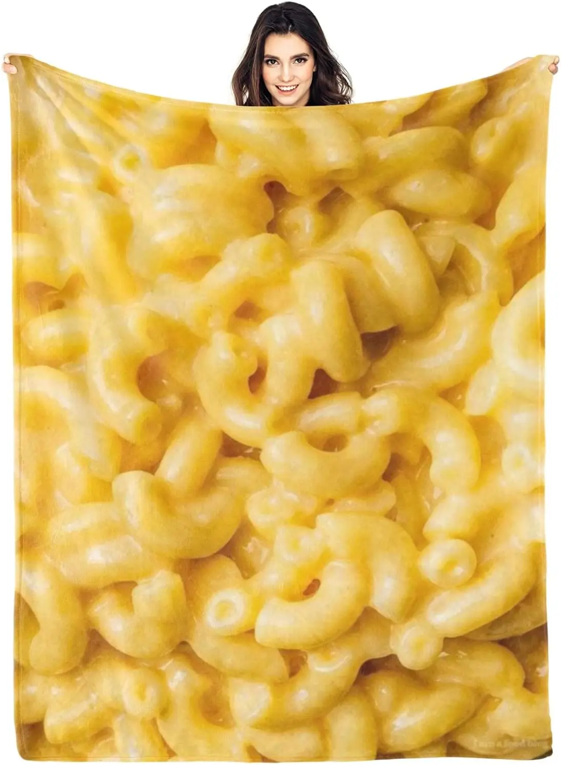 Mac-n queso 3D divertido comida realista manta ultrasuave 50 "x 40" viaje para todas las estaciones cama sofá dormitorio decoración ropa de cama dormitorio