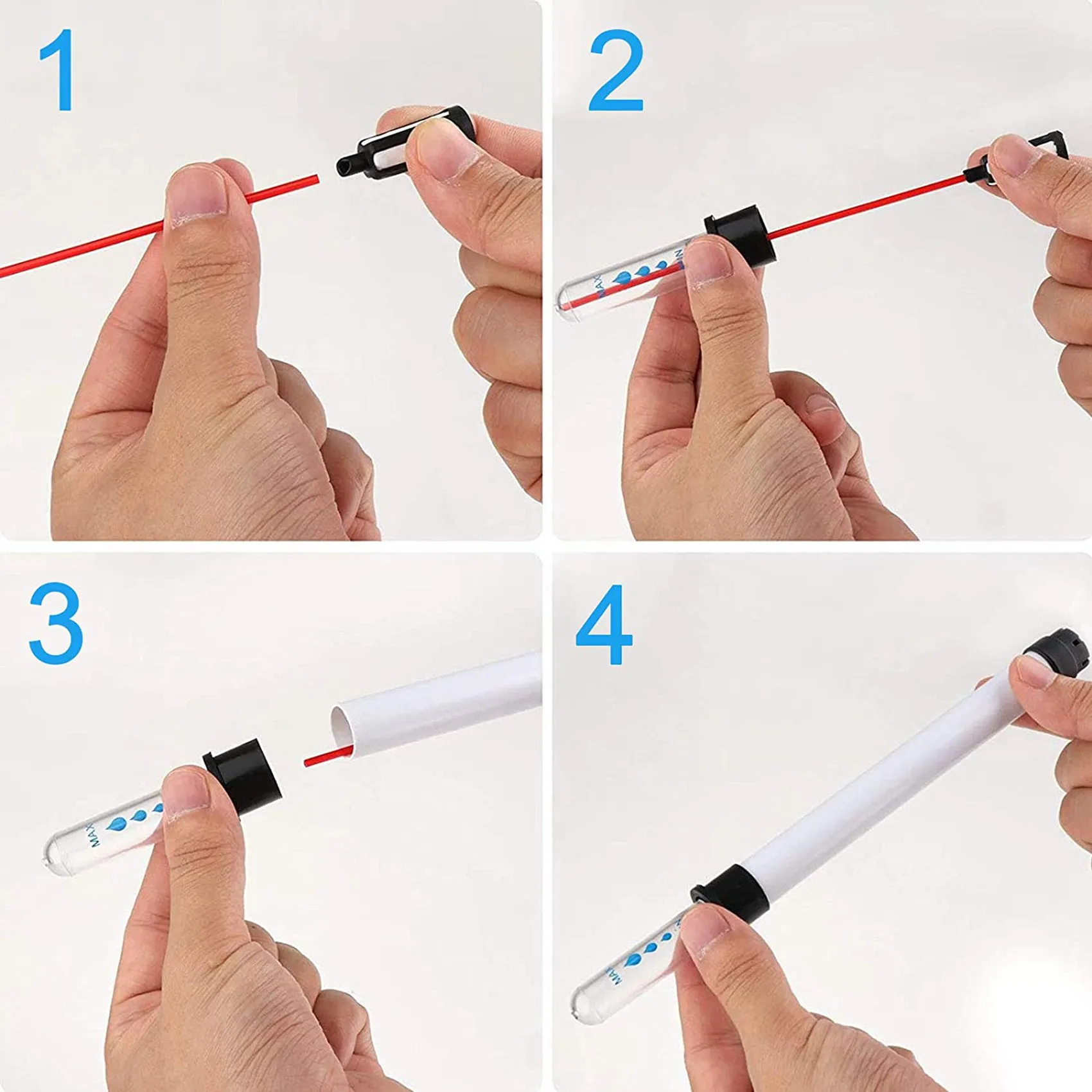 AS95-8 قطع أواني الزهور لمؤشر مستوى المياه للنباتات الداخلية، مناسبة جدًا لباستنائي الهوايات