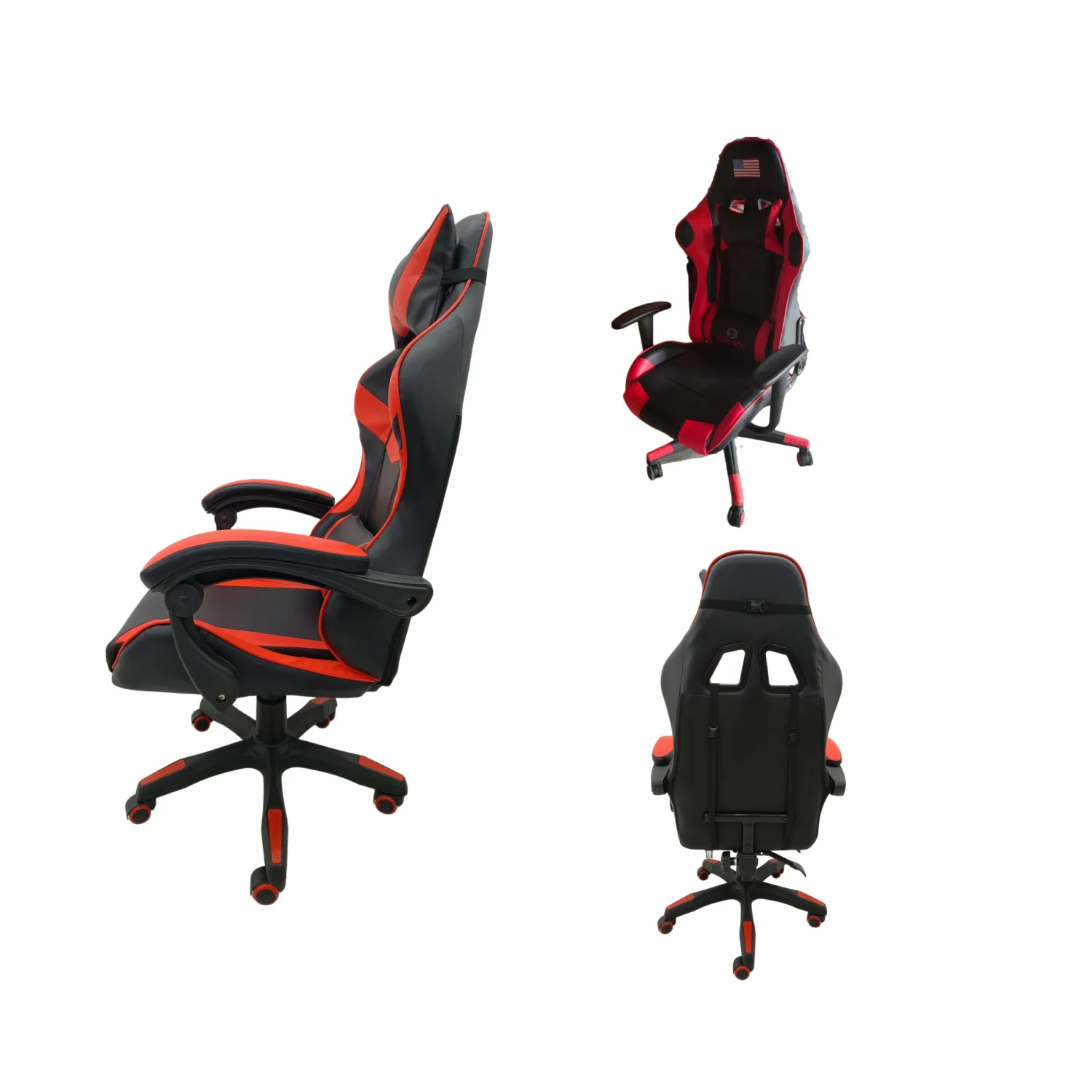 Factory cheap Customized modern design racing red and black ergonomic pc gamer gaming chair silla escritorio for sale