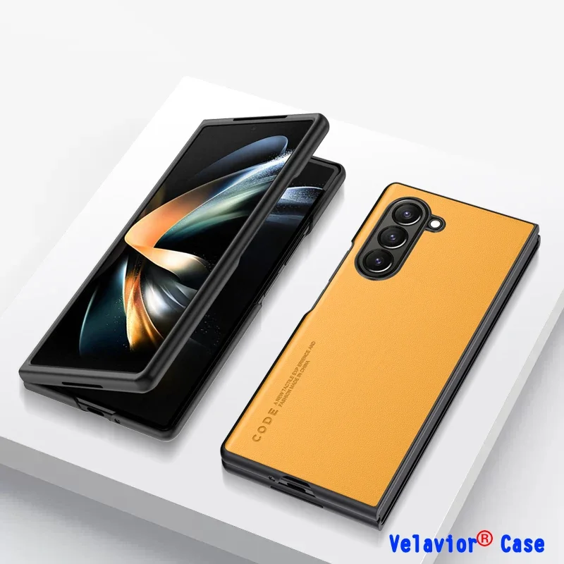 

For Samsung Galaxy Fold 5 Case Luxury PU Leather Case for Samsung Galaxy Zfold Z Fold 5 4 3 2 Silicone Protection Phone Case