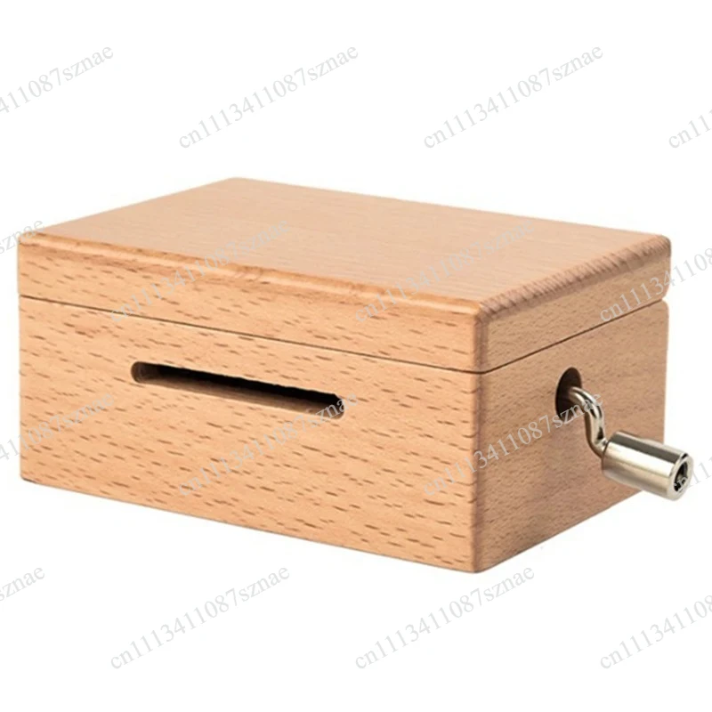 New Hot 15 Tone DIY Hand-Cranked Music Box Wooden Box With Hole Puncher And Paper Tapes Musical Instruments For Music Lovers
