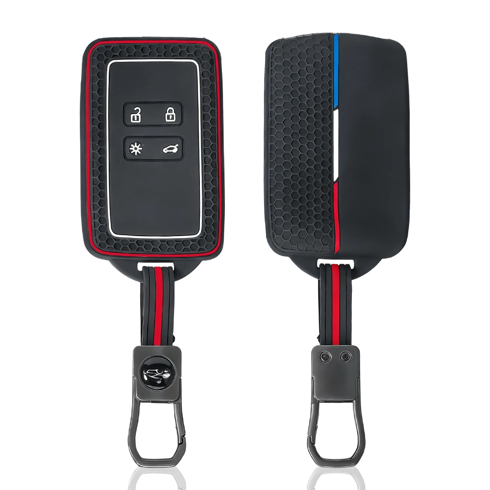 

Новый стильный силиконовый чехол-ключница для Renault Espace 5, Kadjar, Koleos, Captur, Megane 4, Talisman, Arkana, Dacia Sandero