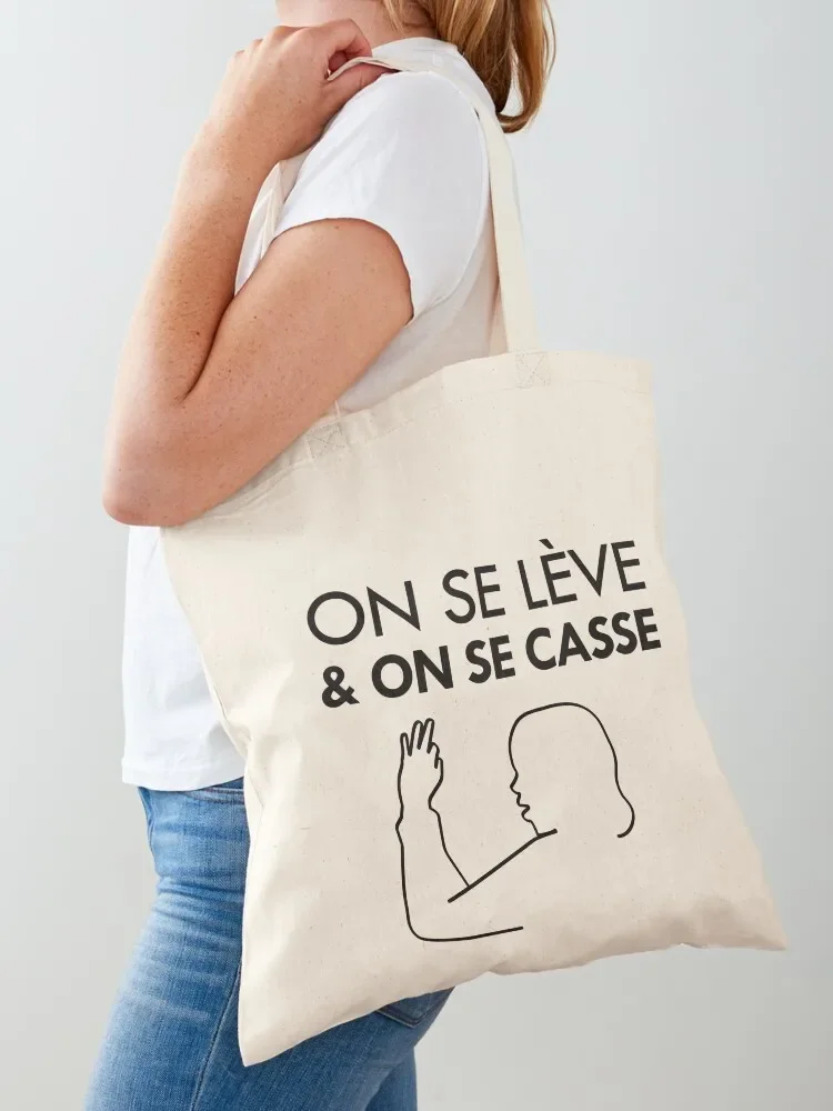 

We get up and we break - Adele Haenel Tote Bag Shopping bags eco bag folding tote bags aesthetic Canvas bag