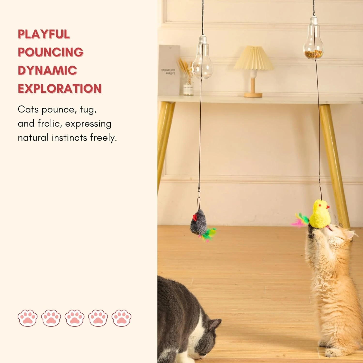 

Interactive and Exciting Cat Teaser Toy for Endless Fun and Engagement, Keeping Your Furry Friend Active and Entertained for Hou