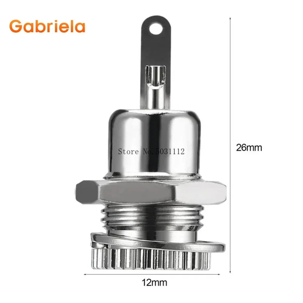 5/10PCS DC-099 5.5 mm x 2.1mm 2.5mm DC Power Jack Socket Threaded Female Panel Mount Connector Adapter Metal Open Hole 5.5*2.5mm