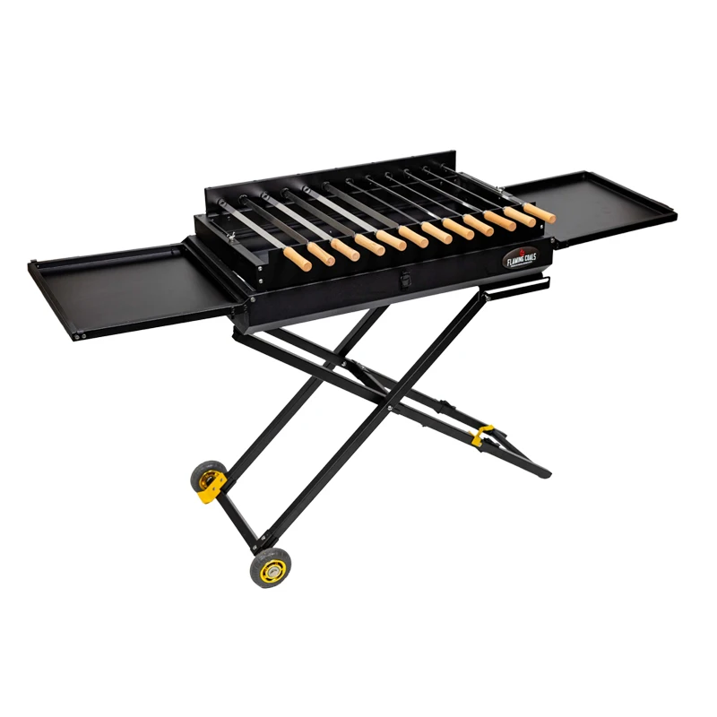 

New Product Outdoor Foldable Portable Automatic Barbecue Grill BBQ with Motor --High Cost Performance
