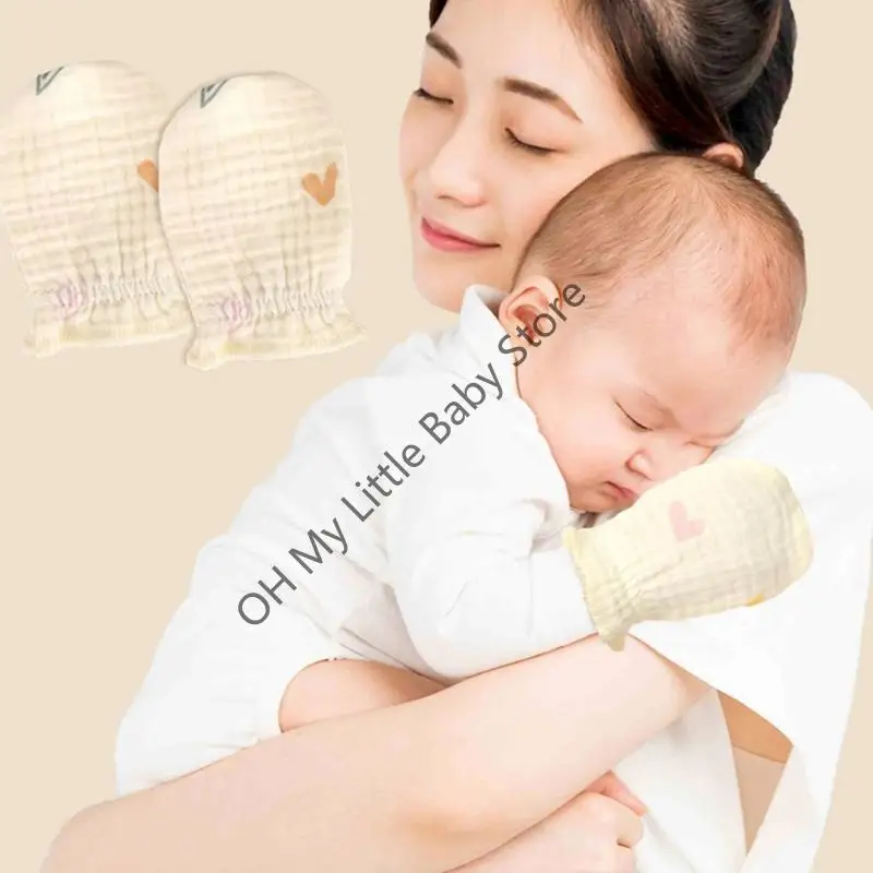 M76C Manoplas suaves algodón para prevención arañazos, diseños transpirables, protectores manos para pieles sensibles 0