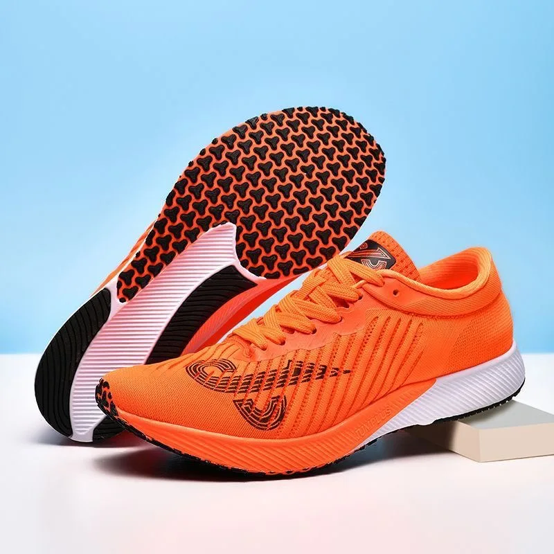 Orange Pro Running Shoes Size 36-45 Tests Stable Support For Shock-absorbing Ultralight Bounce Marathon Sneakers