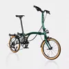 CRANSTON S9 アルミ合金フレーム 16インチ 9速 三つ折り自転車 S/Yバー 軽量折りたたみ自転車 ミニ折りたたみ自転車 1